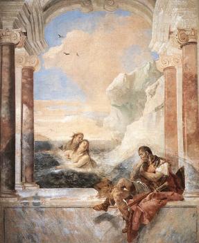 Giovanni Battista Tiepolo : Villa Valmarana Thetis Consoling Achilles